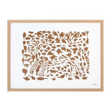 Oiva Toikka Cheetah juliste ruskea - 50x70 cm - Iittala