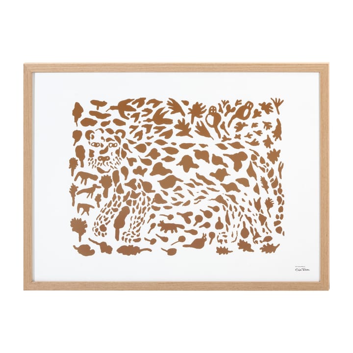 Oiva Toikka Cheetah juliste ruskea - 50x70 cm - Iittala