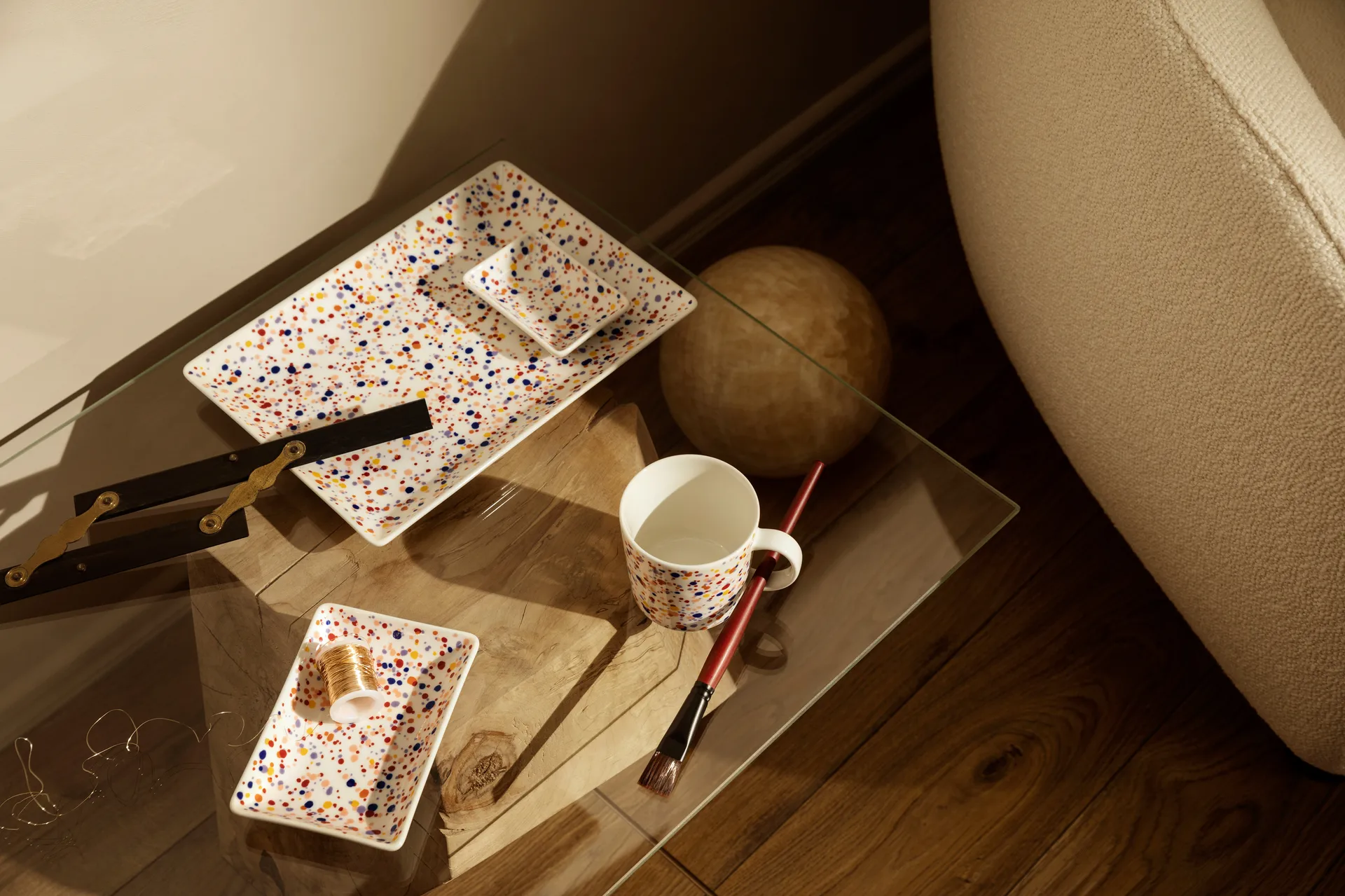 Oiva Toikka Helle A4 lautanen 21x29 cm, Ametisti Iittala