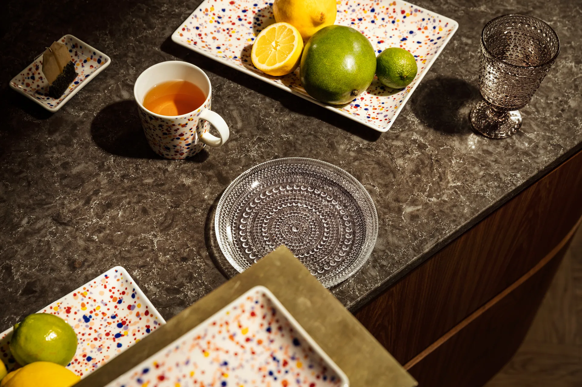 Oiva Toikka Helle A7 lautanen 7x10 cm, Ametisti Iittala
