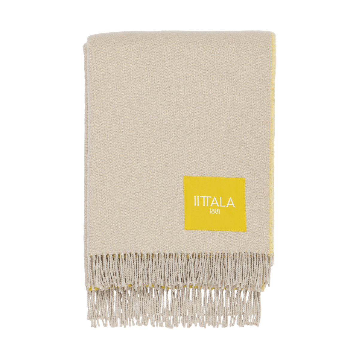 Iittala Play huopa 130x180 cm Beige-keltainen | Skandinaavinen Sisustus | Puuvillaviltit -ja peitot | Beige