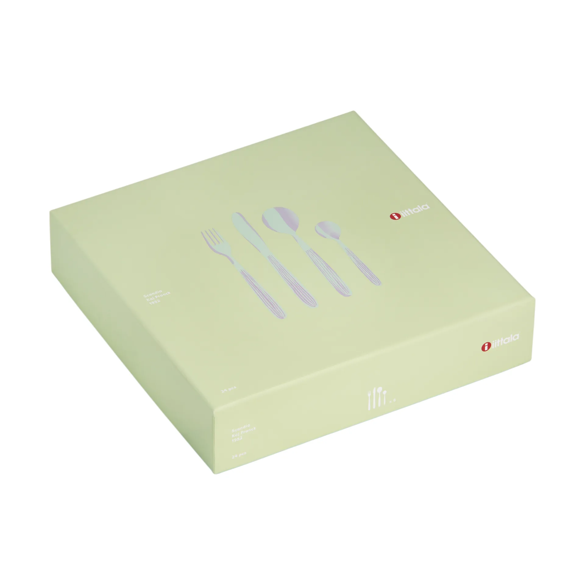 Scandia aterinsetti lahjapakkaus 24 osaa, Ruostumaton teräs Iittala
