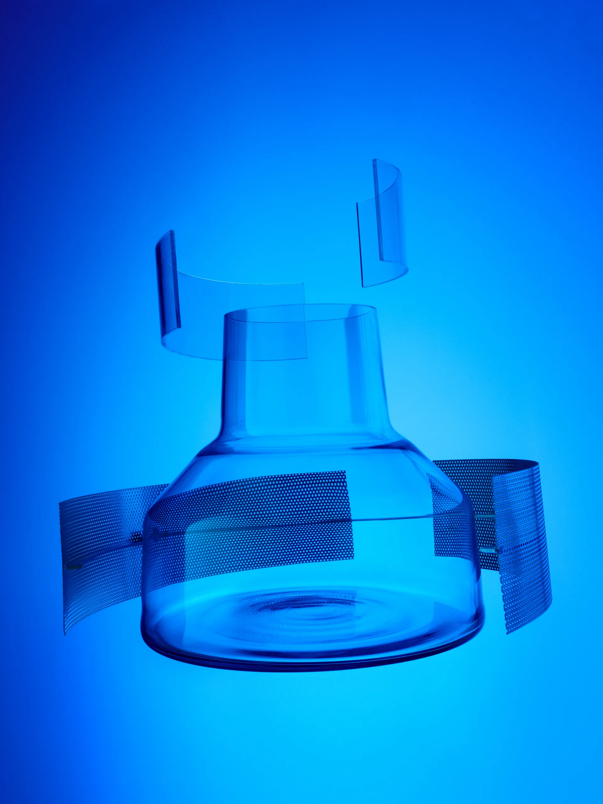 Solare vaasi matala Ø22x20 cm, Kirkas Iittala