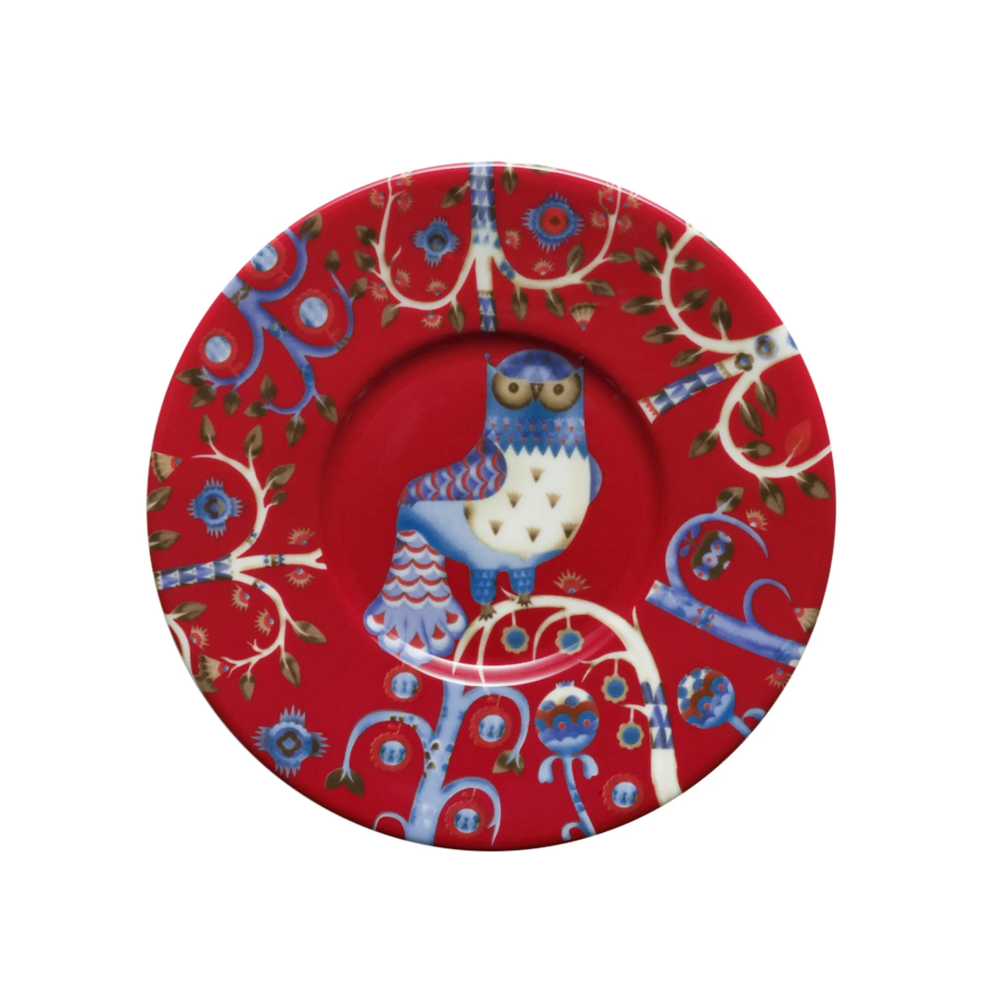 Taika kahvilautanen, punainen Iittala