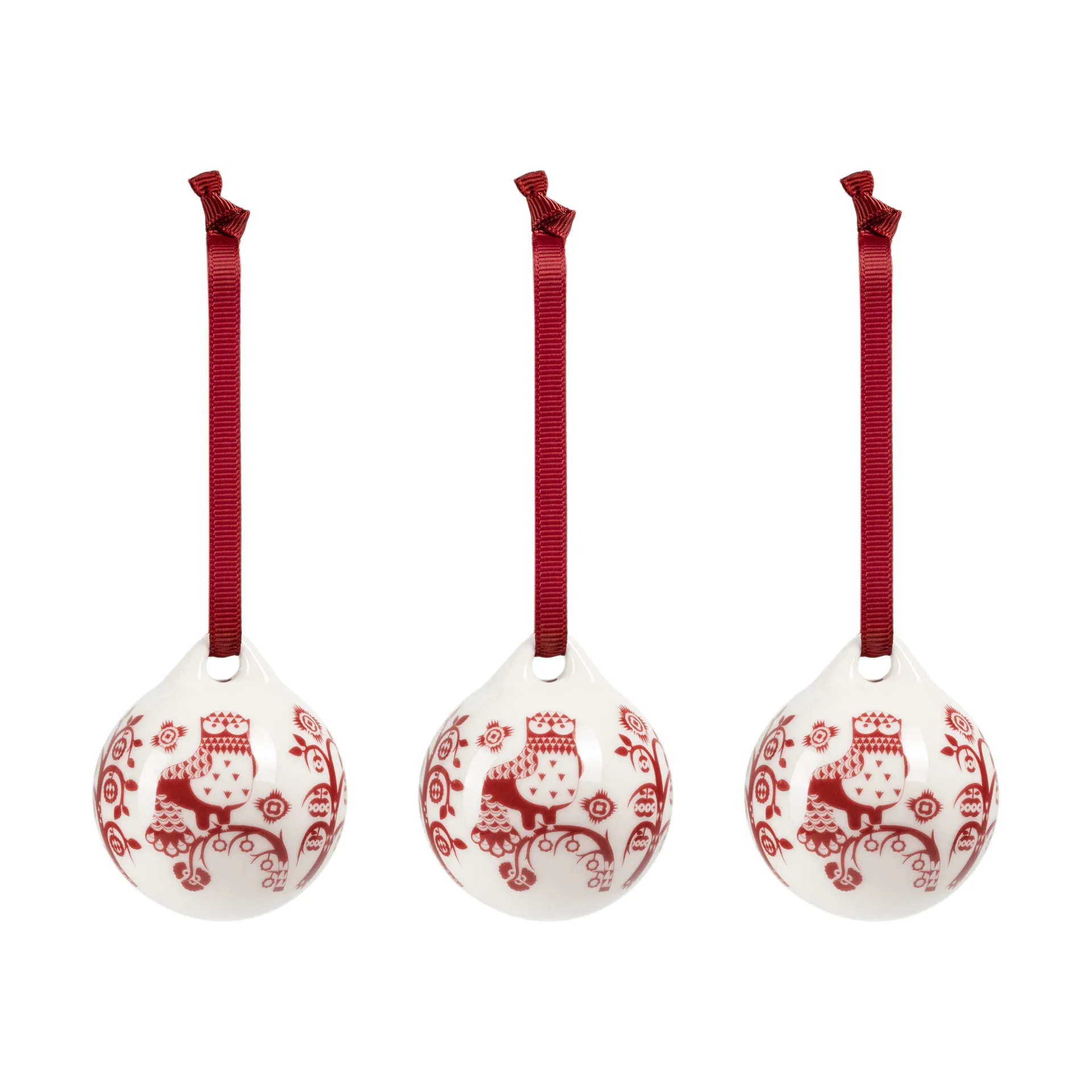 Taika koriste, Granaattiomenanpunainen, 5 cm, 3 kpl Iittala