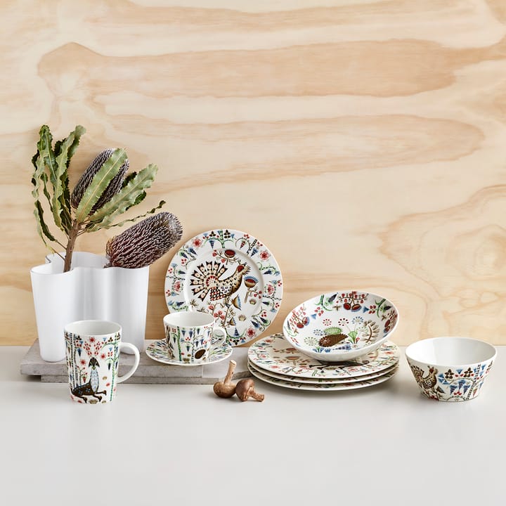 Taika Siimes kahvilautanen 15 cm, Valkoinen Iittala