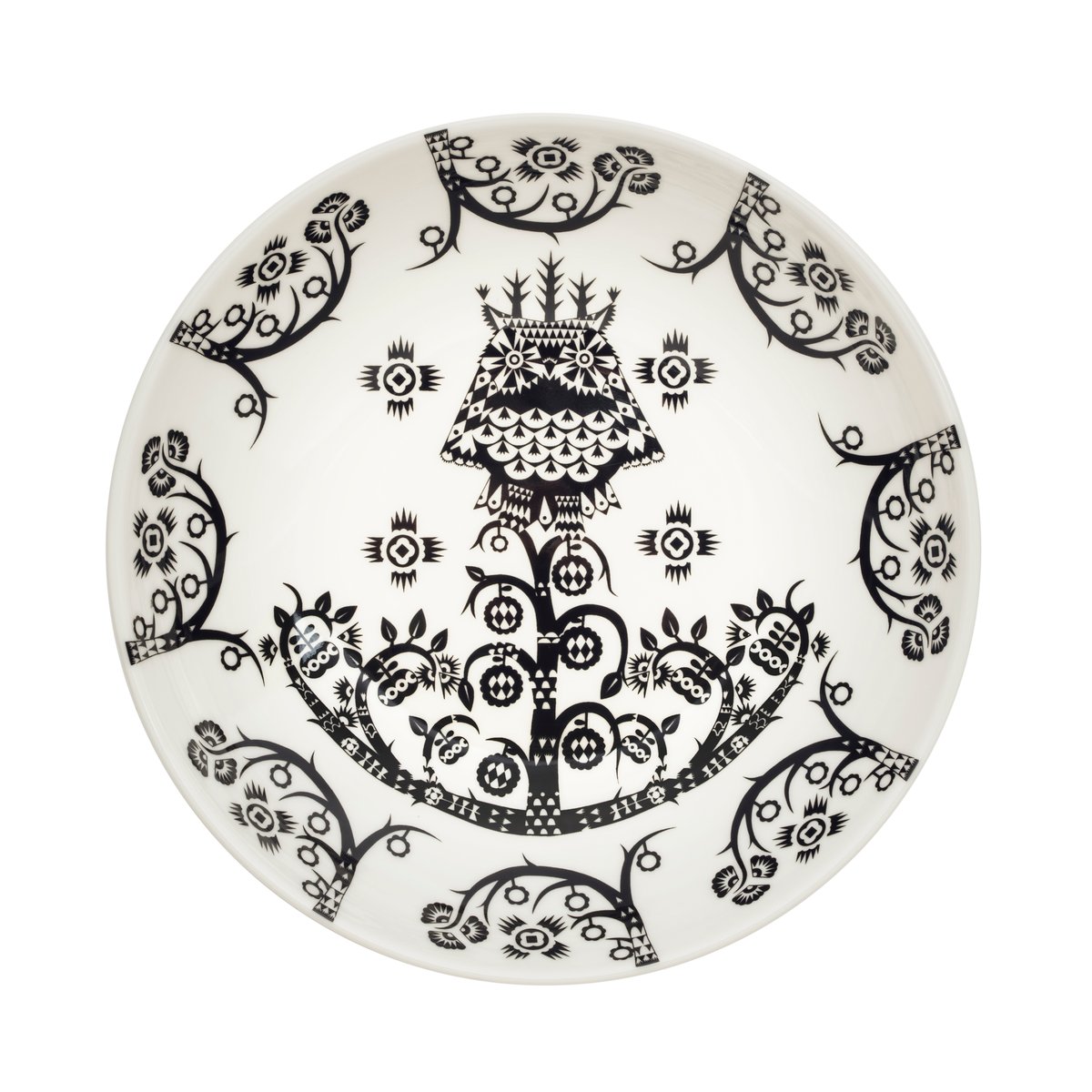 Iittala Taika syvä lautanen 20 cm musta kuvioitu | Skandinaavinen Sisustus | Syvät lautaset | Musta