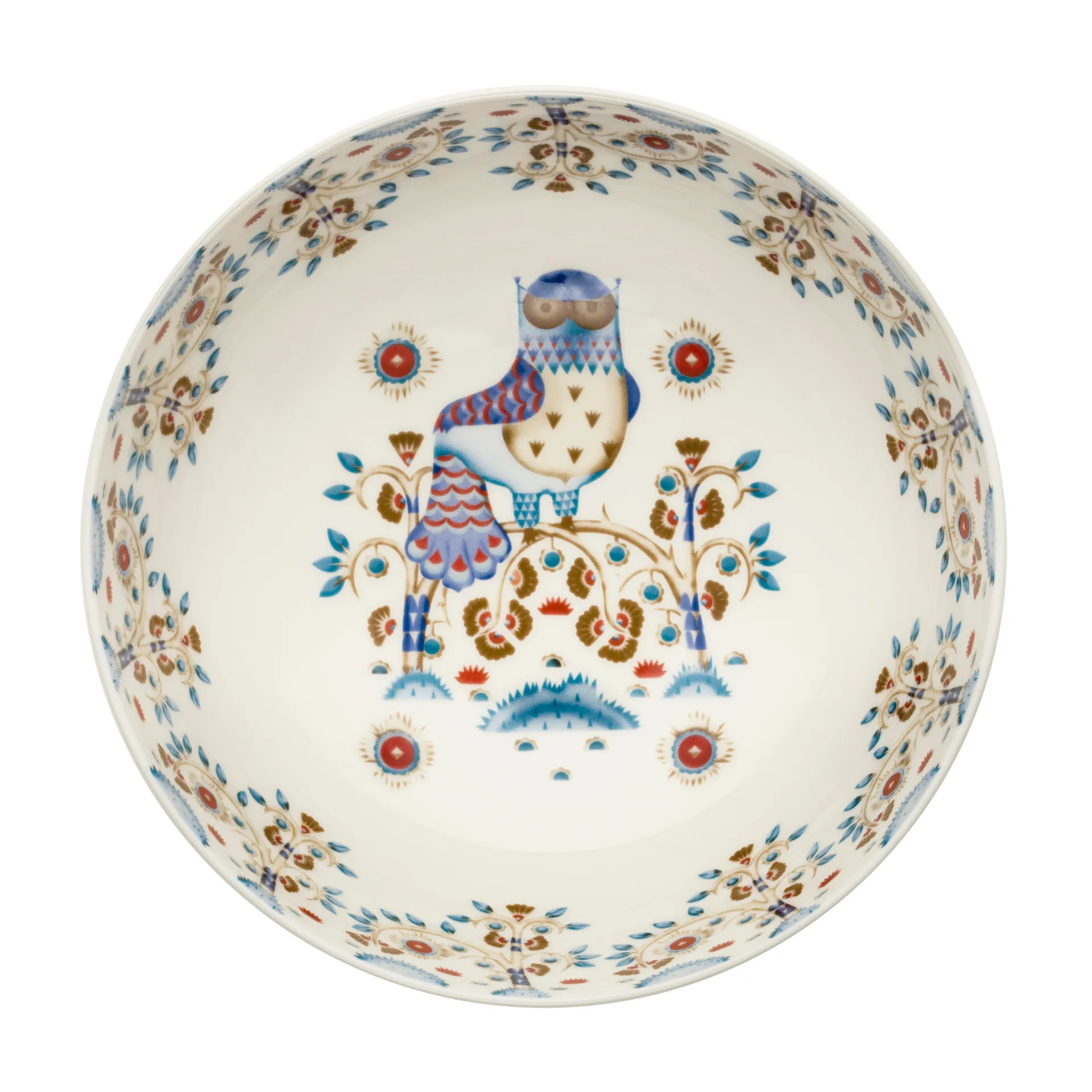 Taika tarjoilukulho, valkoinen kuvioitu Iittala