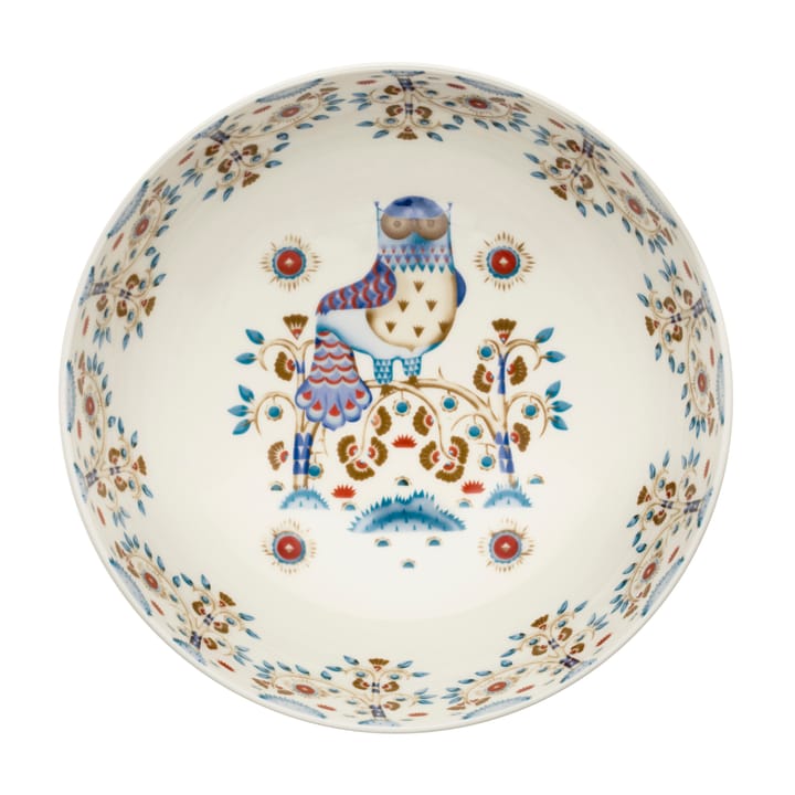 Taika tarjoilukulho, valkoinen kuvioitu Iittala