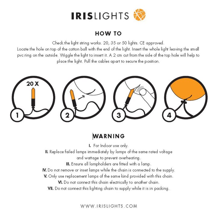 Iris lights moonlight, 35 palloa Irislights