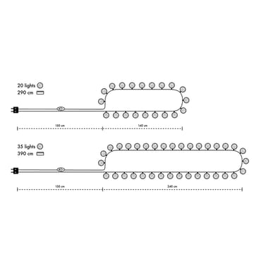 Irislight Graphic Grey - 20 palloa - Irislights