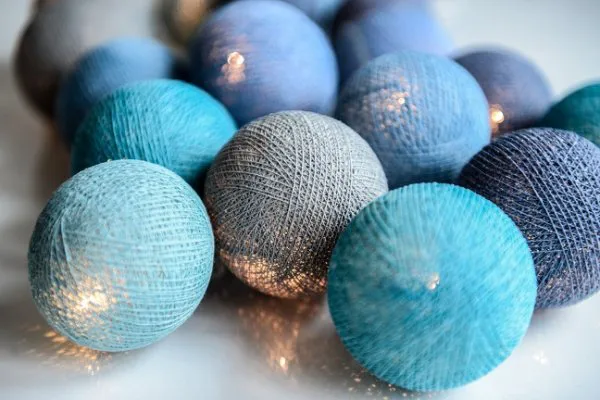 Oceans blue 20-lamppu 390 cm, Sininen Irislights