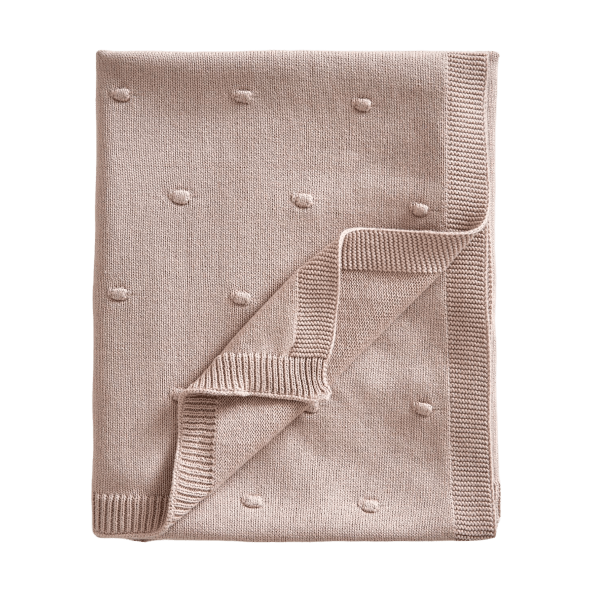 Jack o Juno Bubble kudottu vauvanpeitto 80x100 cm Dusty pink