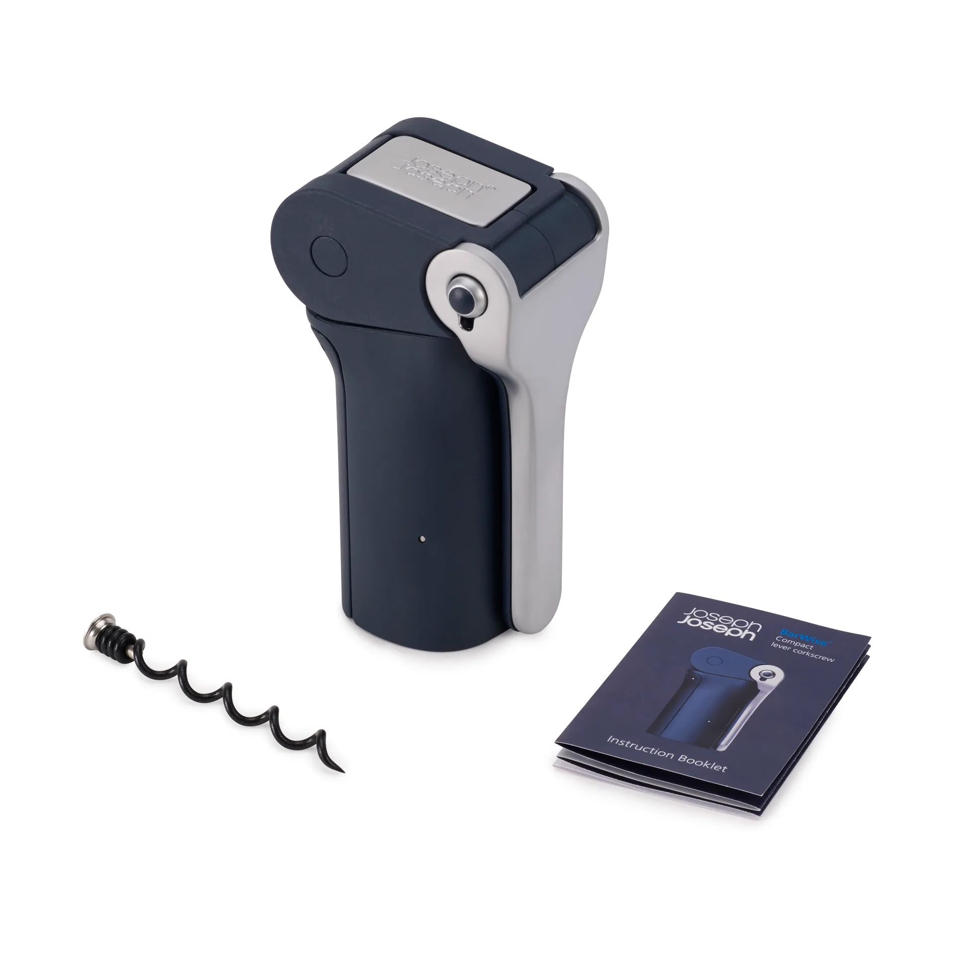 Barwise Compact vivullinen korkkiruuvi 12,6 cm, Sininen Joseph Joseph