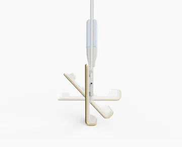 Cleantech 2-in-1 lattiamoppi, jossa skrubbi - Vaalea kivi - Joseph Joseph