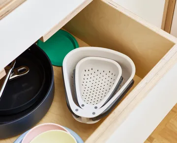 Droplet taitettava siivilä stone - Mini - Joseph Joseph