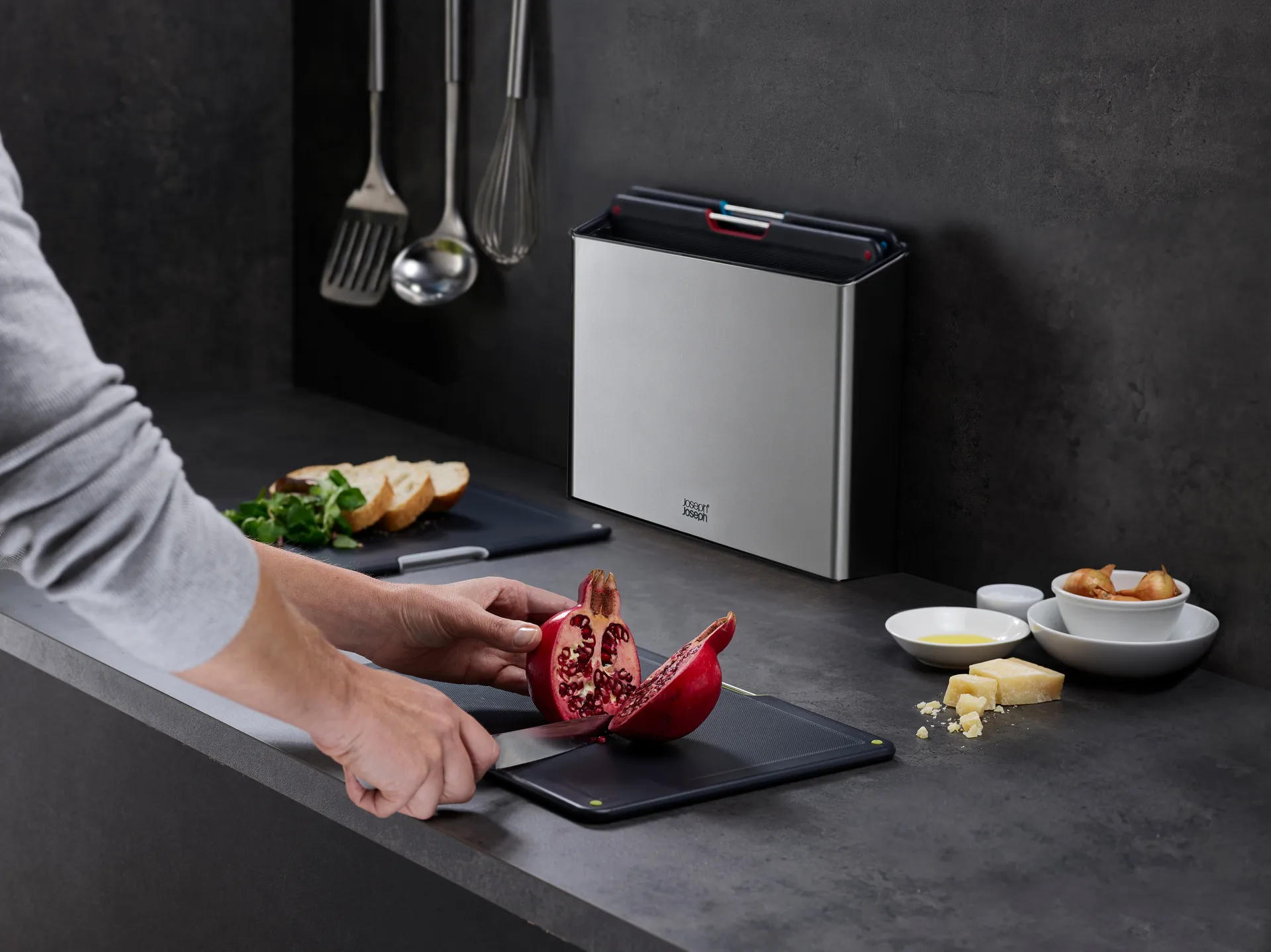 Folio steel leikkuulauta 4 osaa, Teräs Joseph Joseph