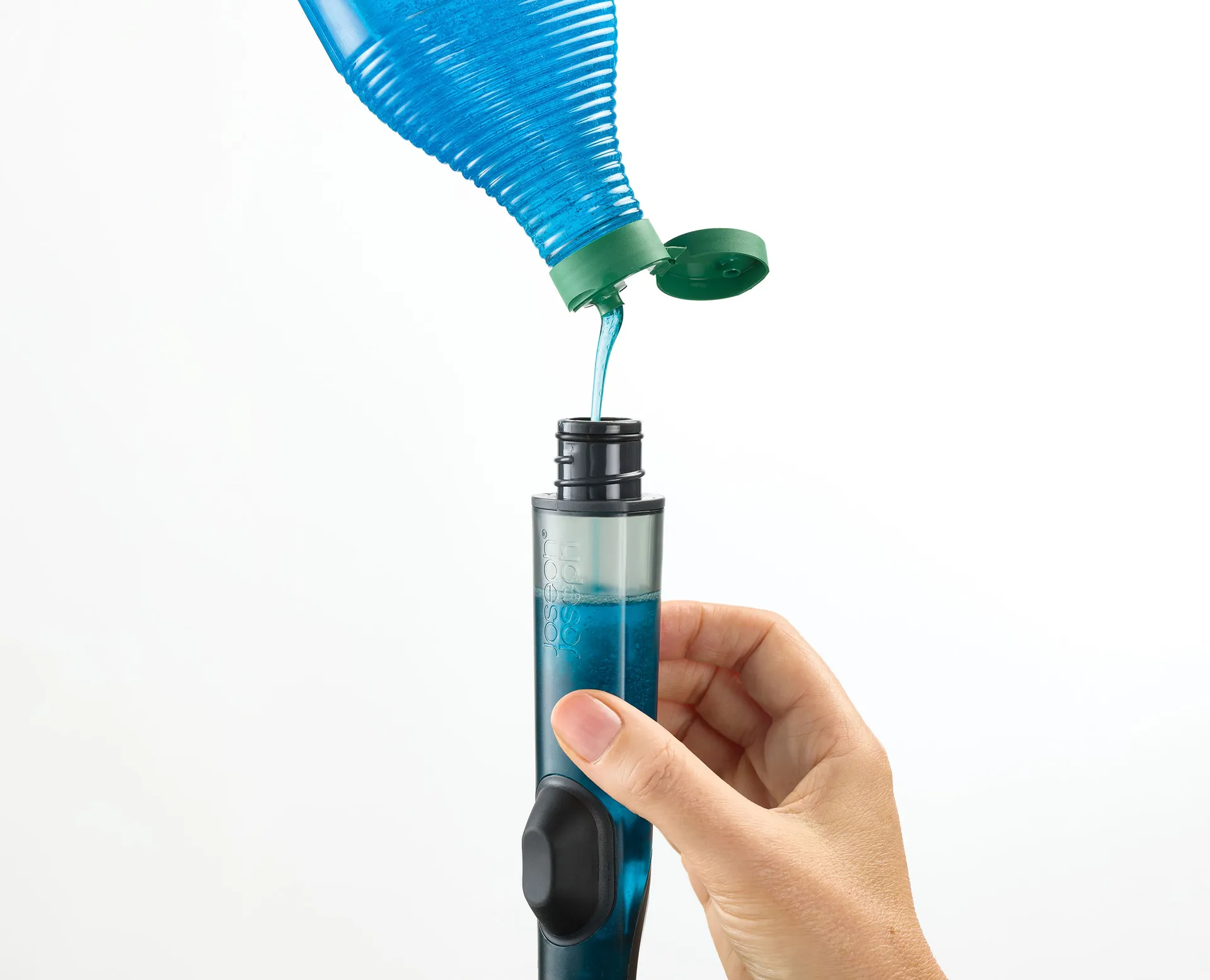 Joseph Joseph Sinktech tiskiharja terästelineellä, Läpinäkyvä Joseph Joseph