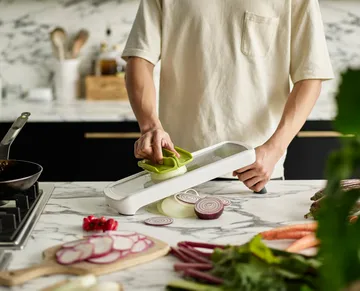 Monikäyttöinen mandoliini 42 cm - Valkoinen - Joseph Joseph