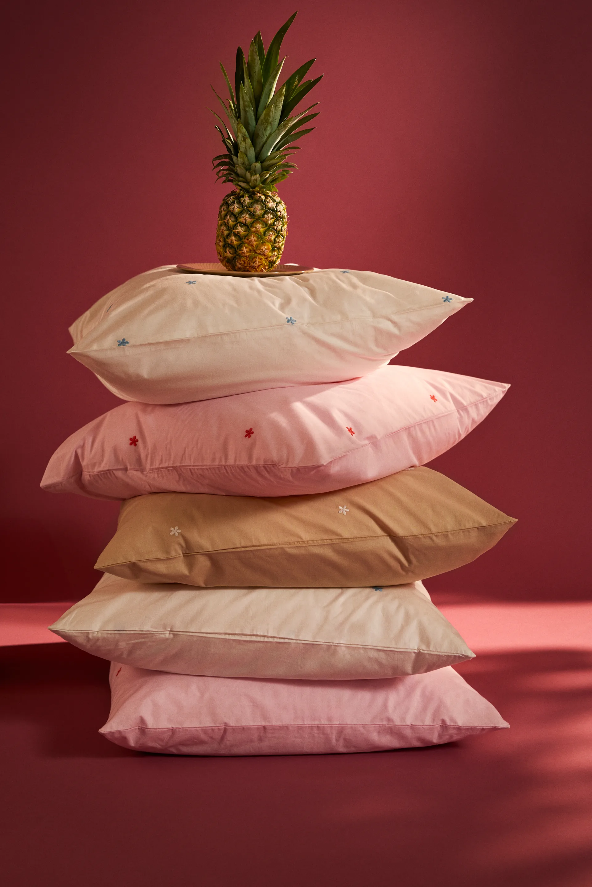 Daisy vuodesetti 220x220 cm, Valkoinen-vaaleansininen Juna