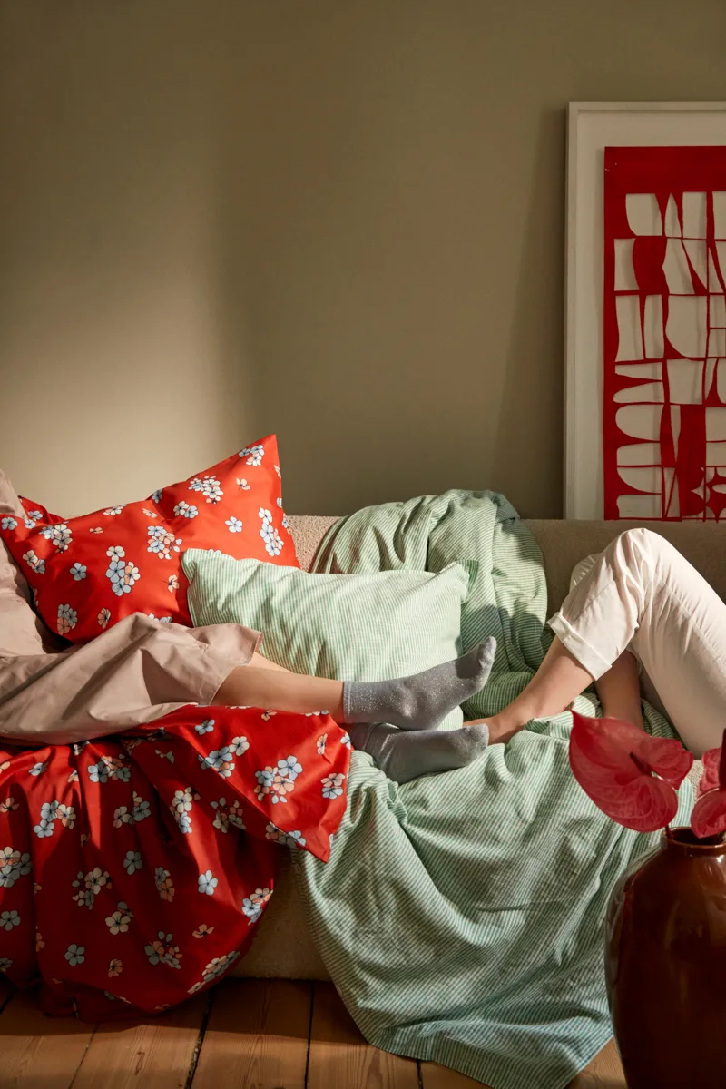 Grand Pleasantly vuodevaatesetti 220x220 cm, Chili Juna