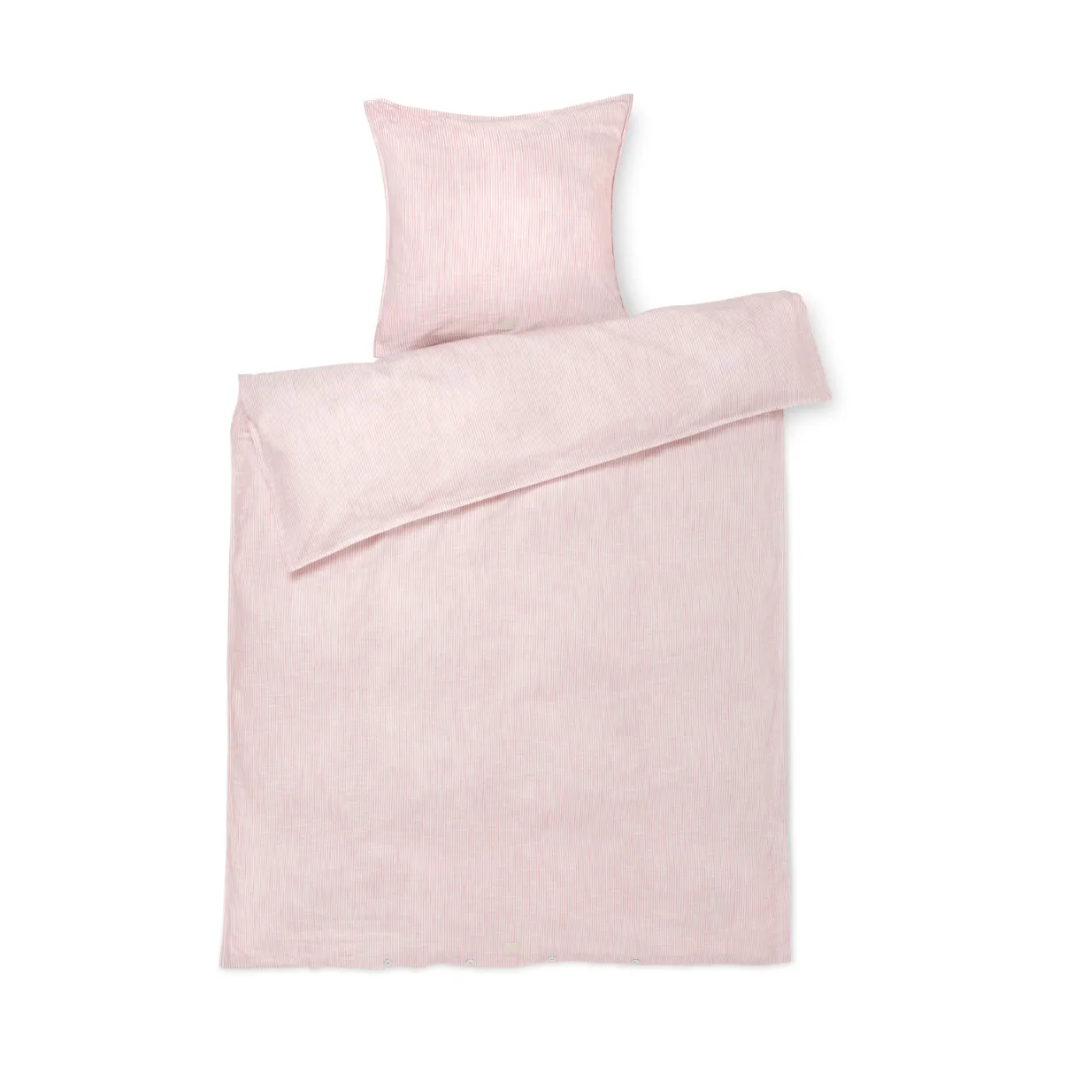 Monochrome Lines vuodevaatesetti 150x210 cm, Vaaleanpunainen-valkoinen Juna