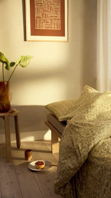 Pleasantly vuodevaatesetti 220x220 cm - Keltainen - Juna
