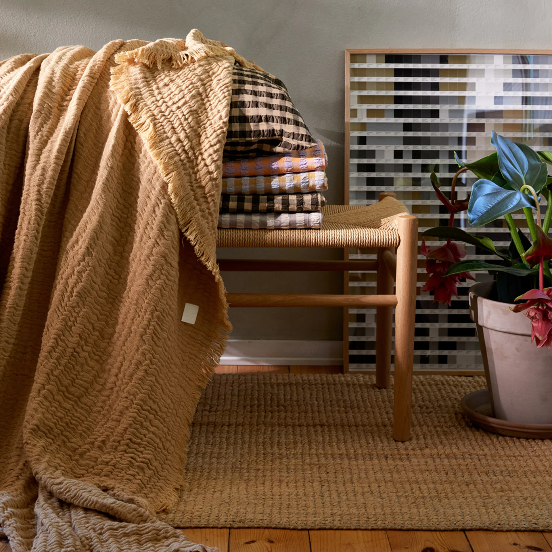 Reloved päiväpeite 190 x 240 cm, Hiekka Juna