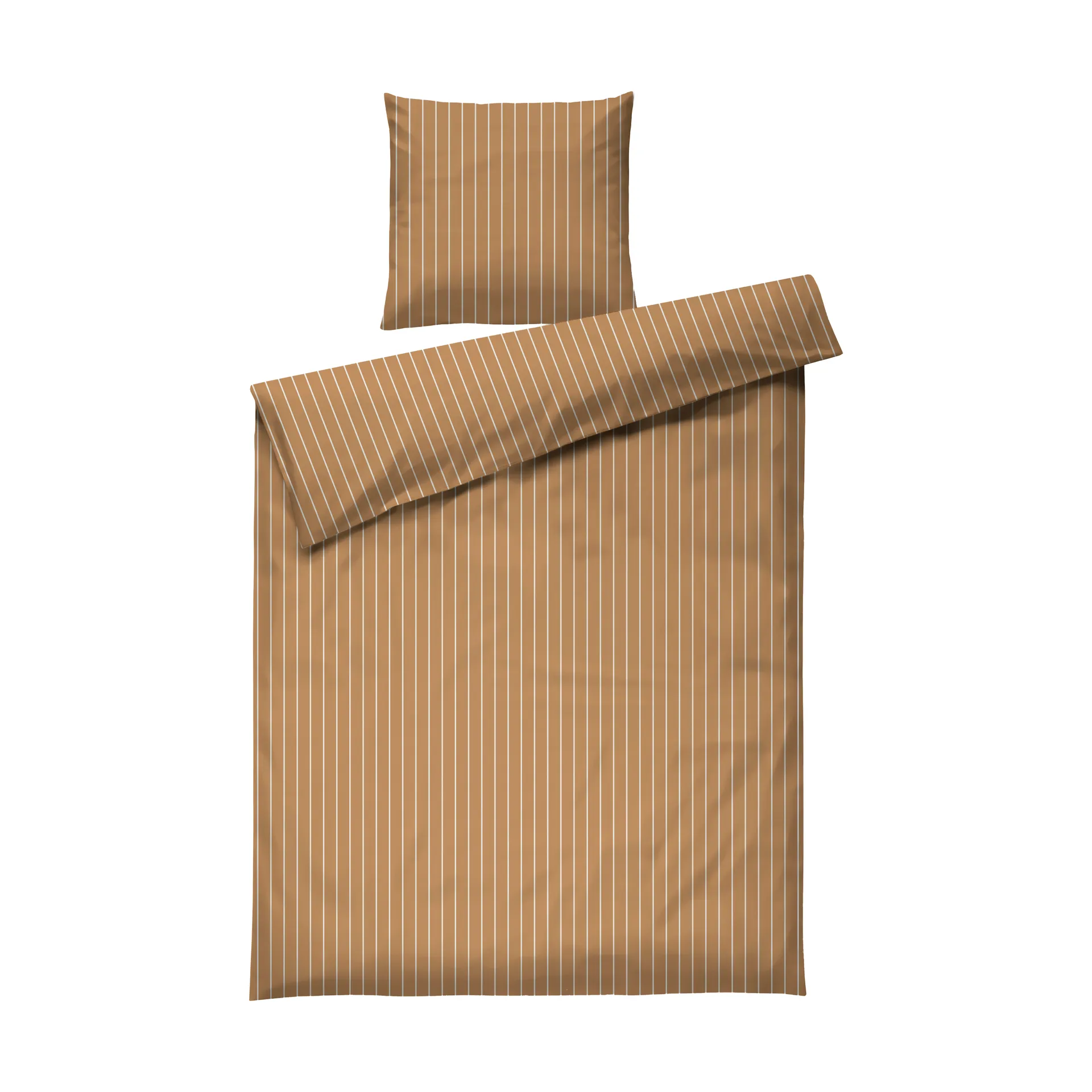 Juna Soft pussilakanasetti, 150x210/50x60 cm Karamelli-offwhite