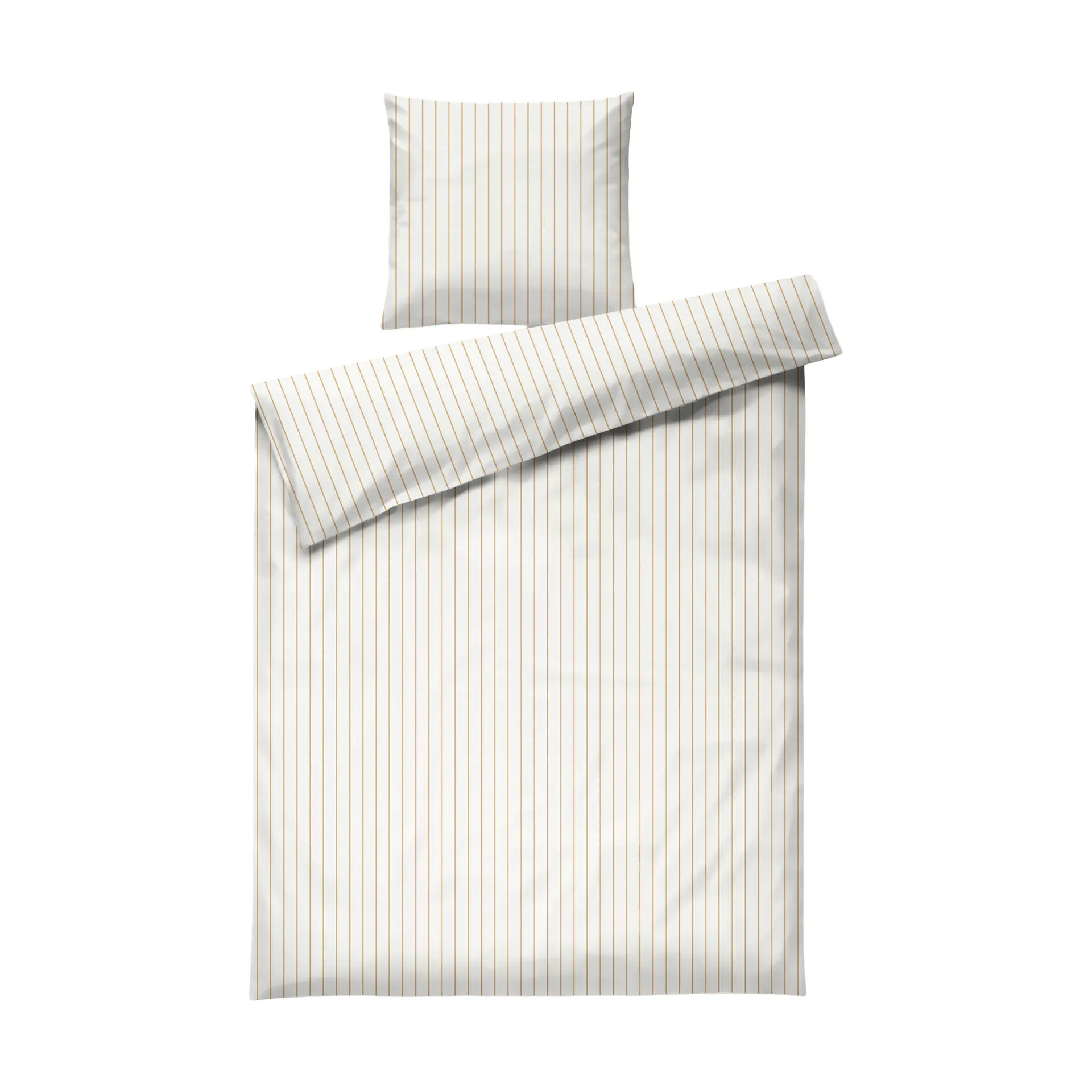 Juna Soft pussilakanasetti, 150x210/50x60 cm Offwhite-karamelli