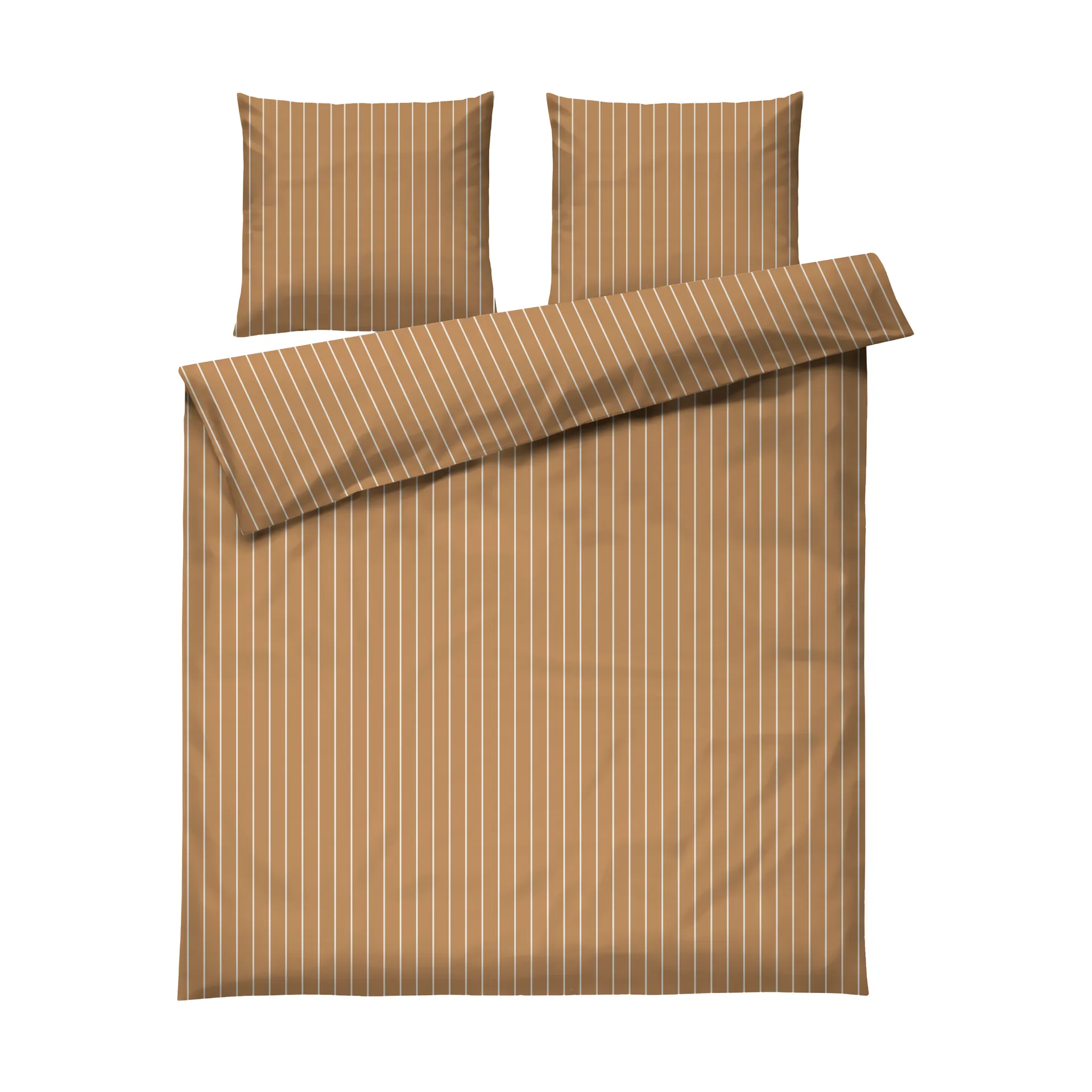 Juna Soft pussilakanasetti, 220x220/2x50x60 cm Karamelli-offwhite