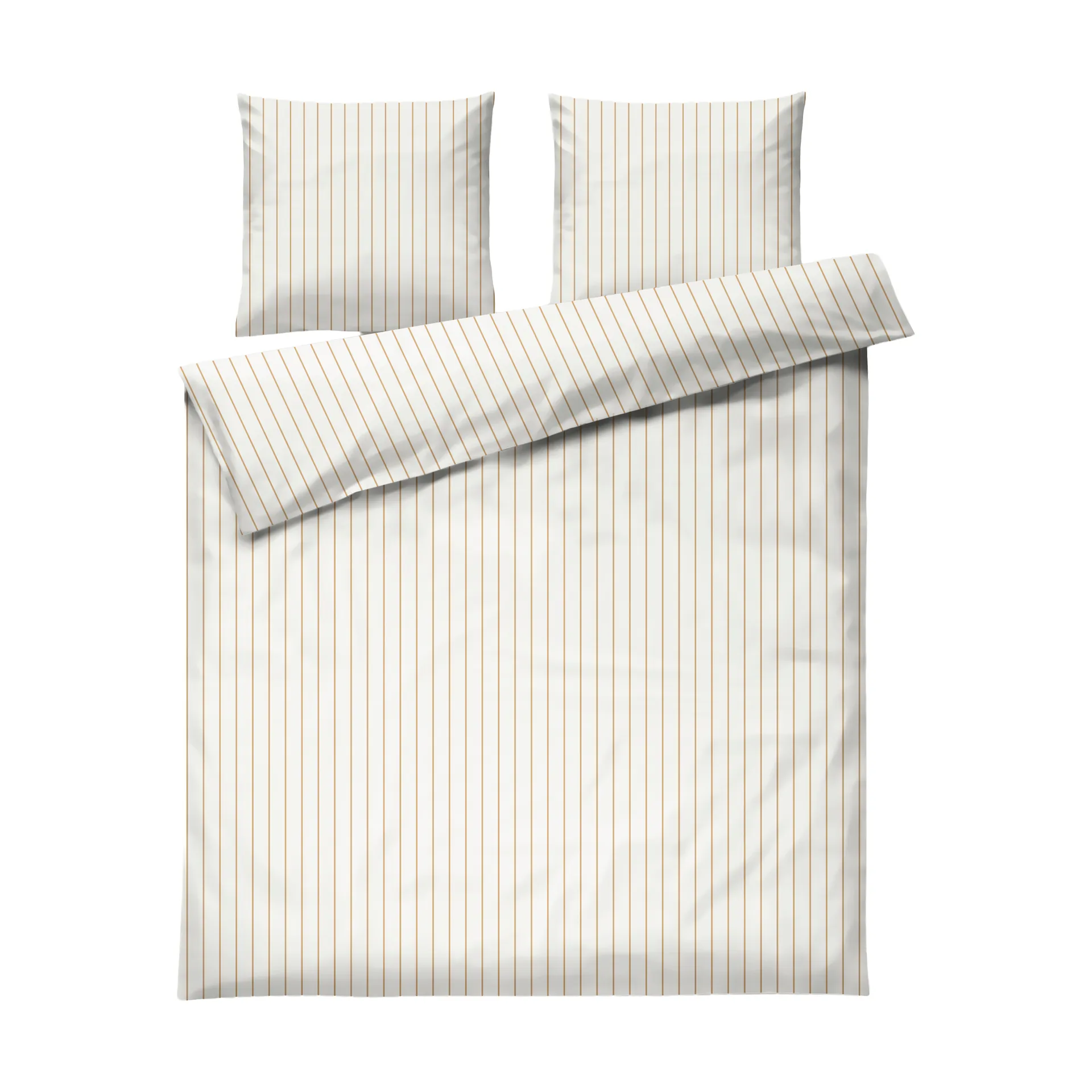Juna Soft pussilakanasetti, 220x220/2x50x60 cm Offwhite-karamelli