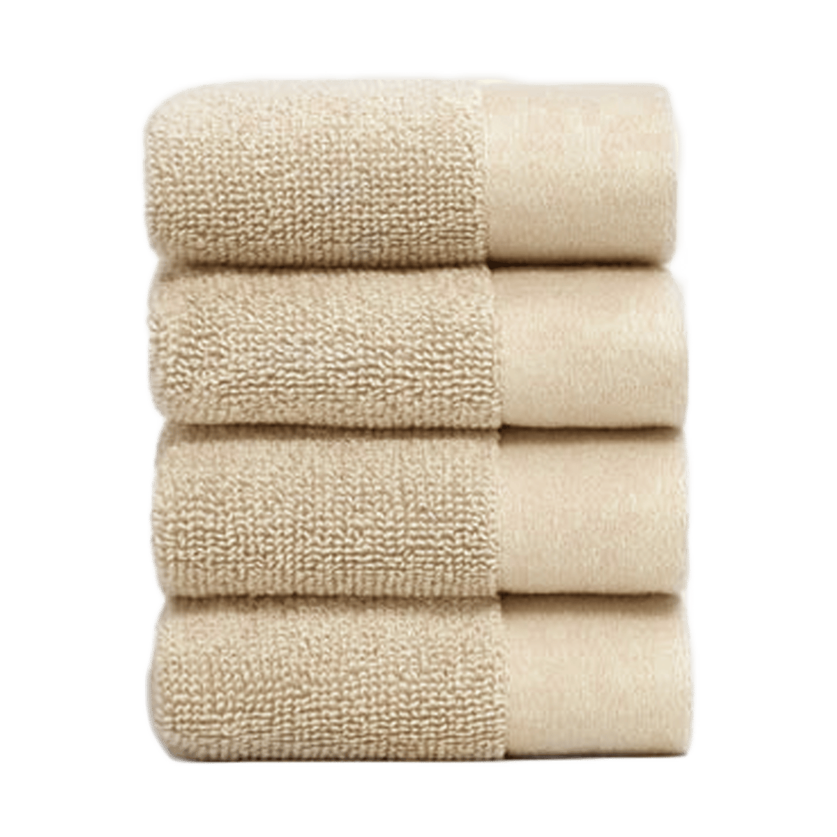 Juniper kasvopyyhe 30 x 30 cm 4-pakkaus Beach Sand | Skandinaavinen Sisustus | Käsipyyhkeet | Beige