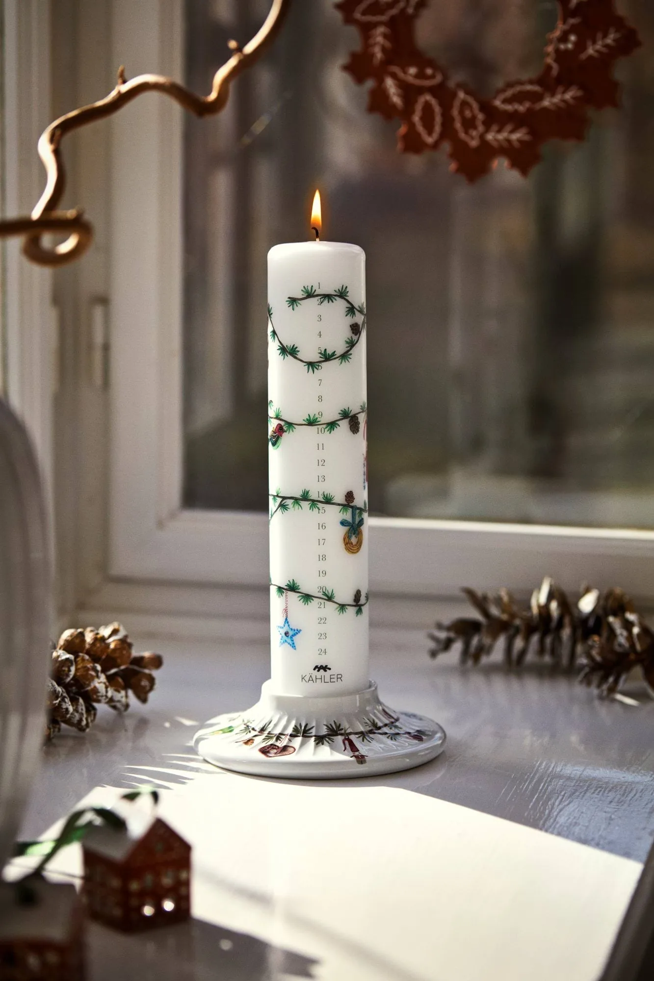 Hammershøi Christmas Adventtikynttilä Ø5 cm, 2026 Kähler