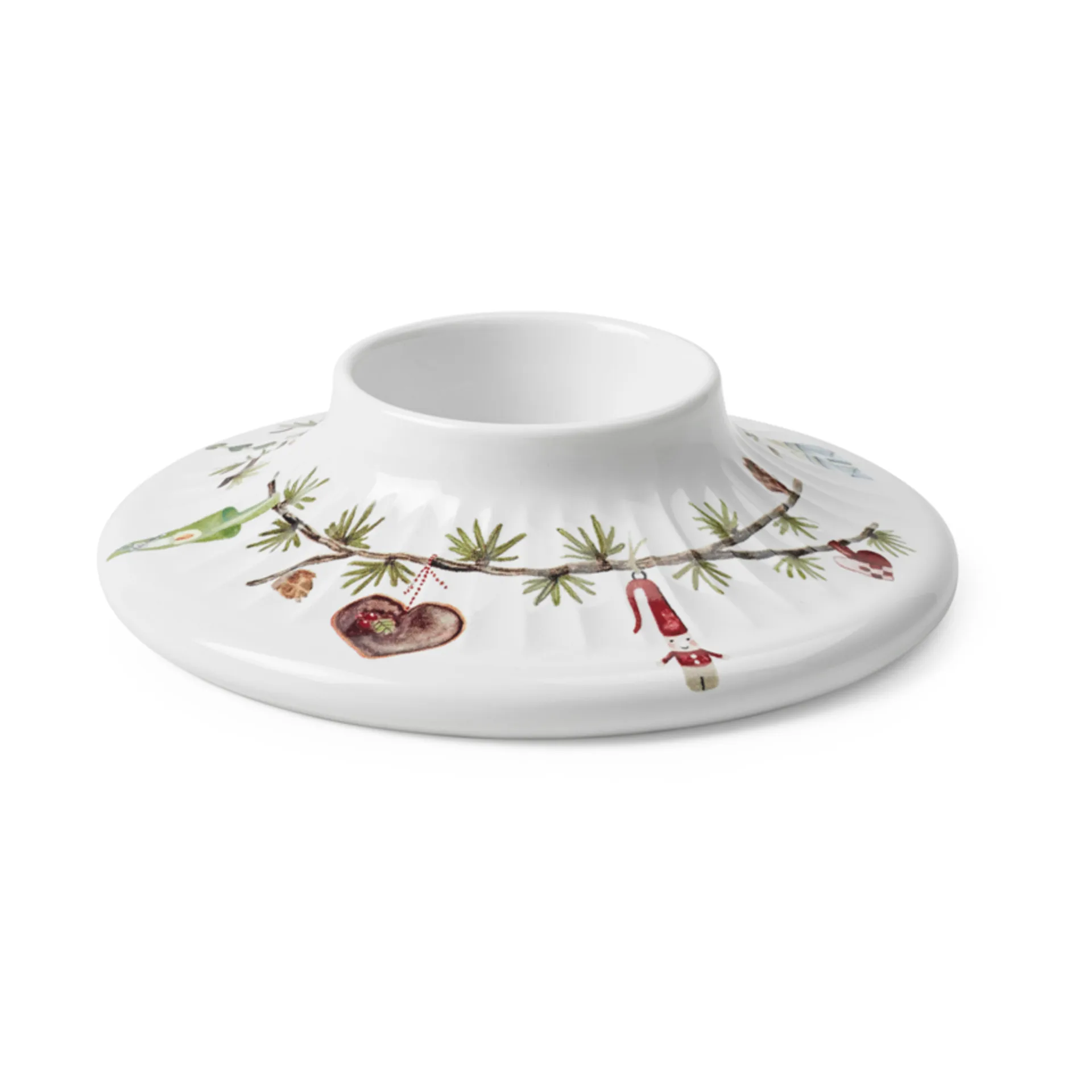 Hammershøi Christmas -pöytäkynttilänjalka Ø 13 cm, Valkoinen Kähler