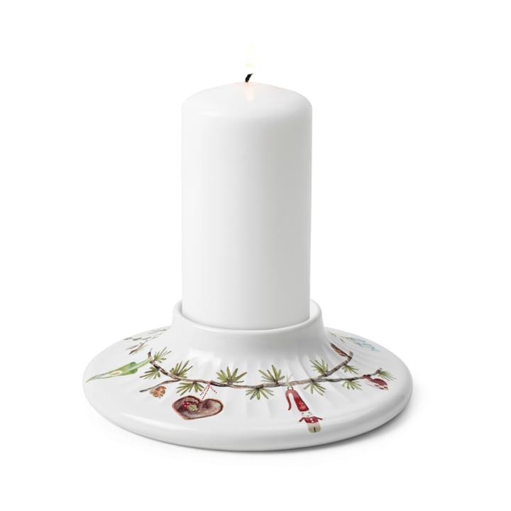 Hammershøi Christmas -pöytäkynttilänjalka Ø 13 cm, Valkoinen Kähler