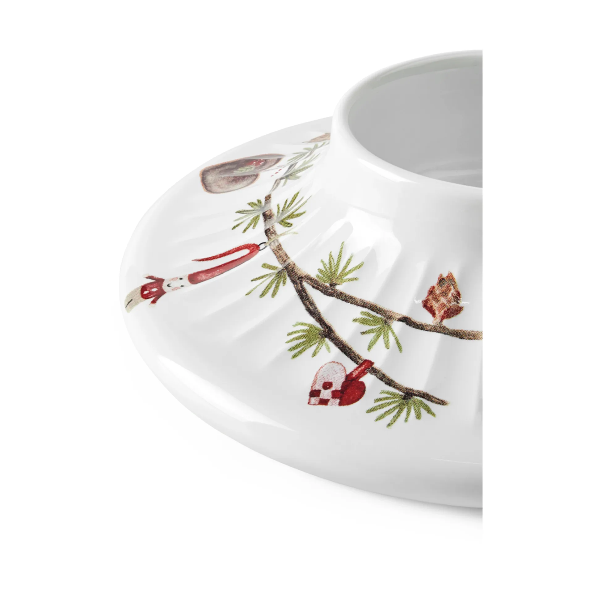 Hammershøi Christmas -pöytäkynttilänjalka Ø 13 cm, Valkoinen Kähler