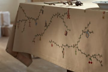 Hammershøi Christmas pöytäliina beige. - 150x220 cm - Kähler