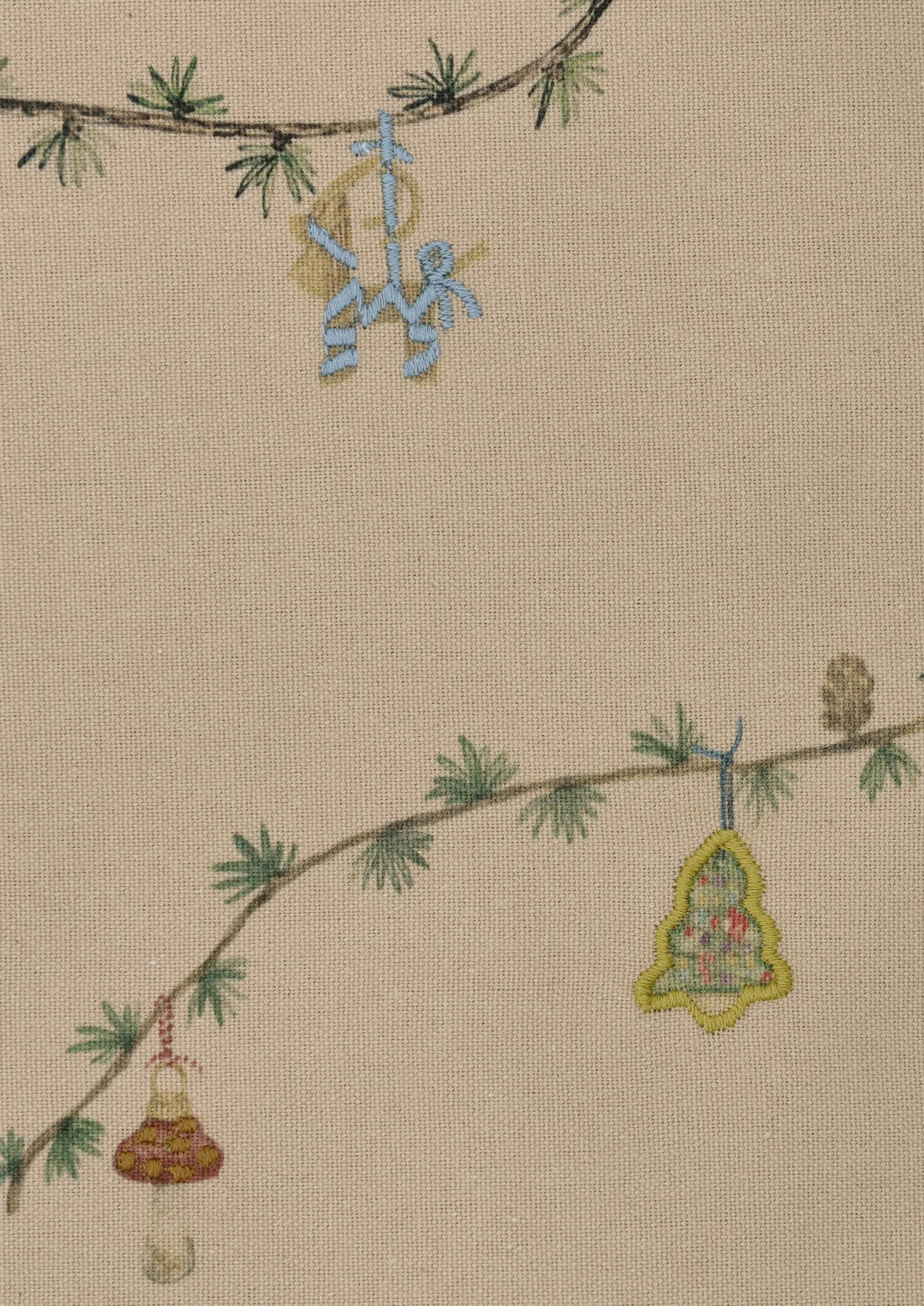 Hammershøi Christmas pöytäliina sand, 150x270 cm Kähler