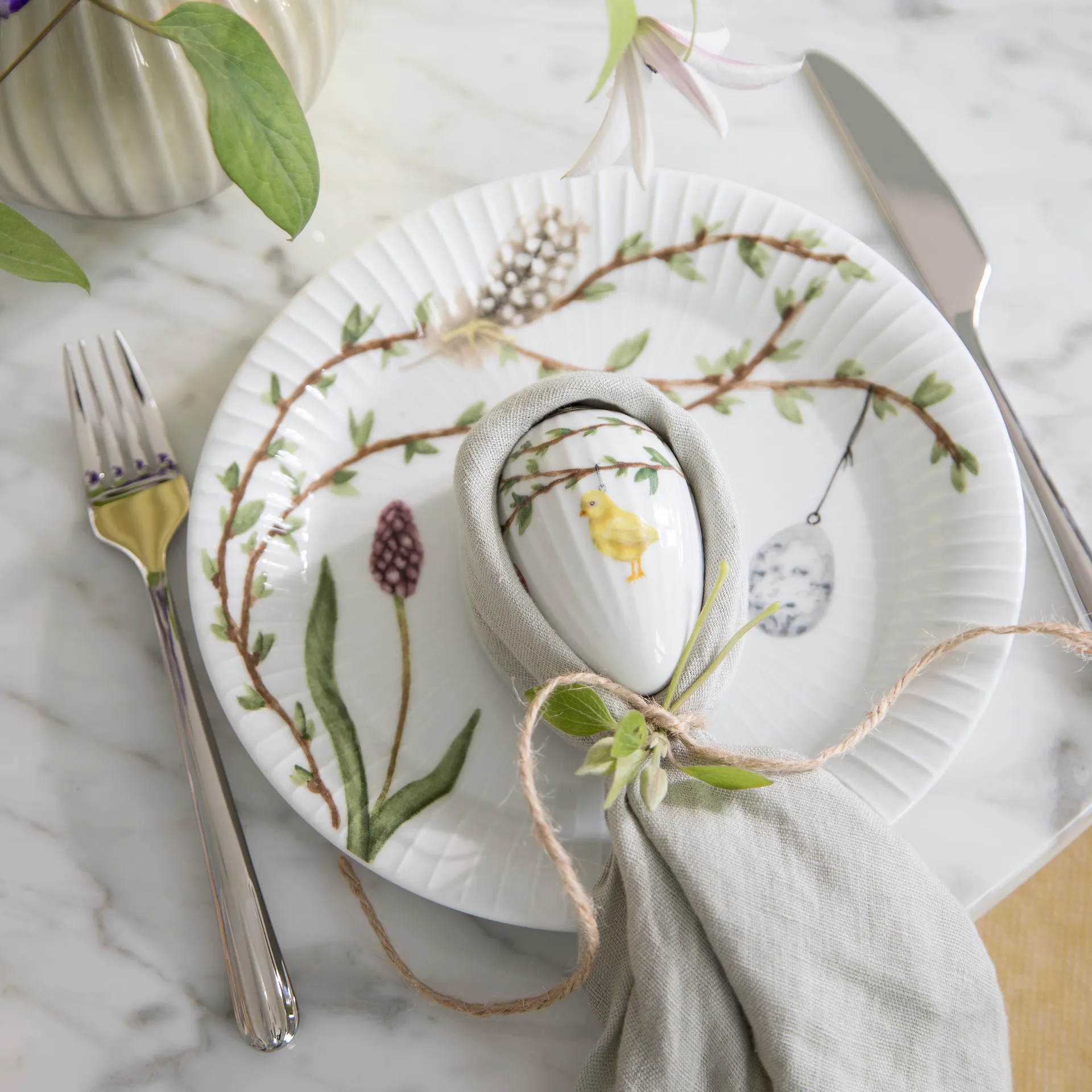 Hammershøi Easter -leipälautanen 22 cm, Valkoinen Kähler