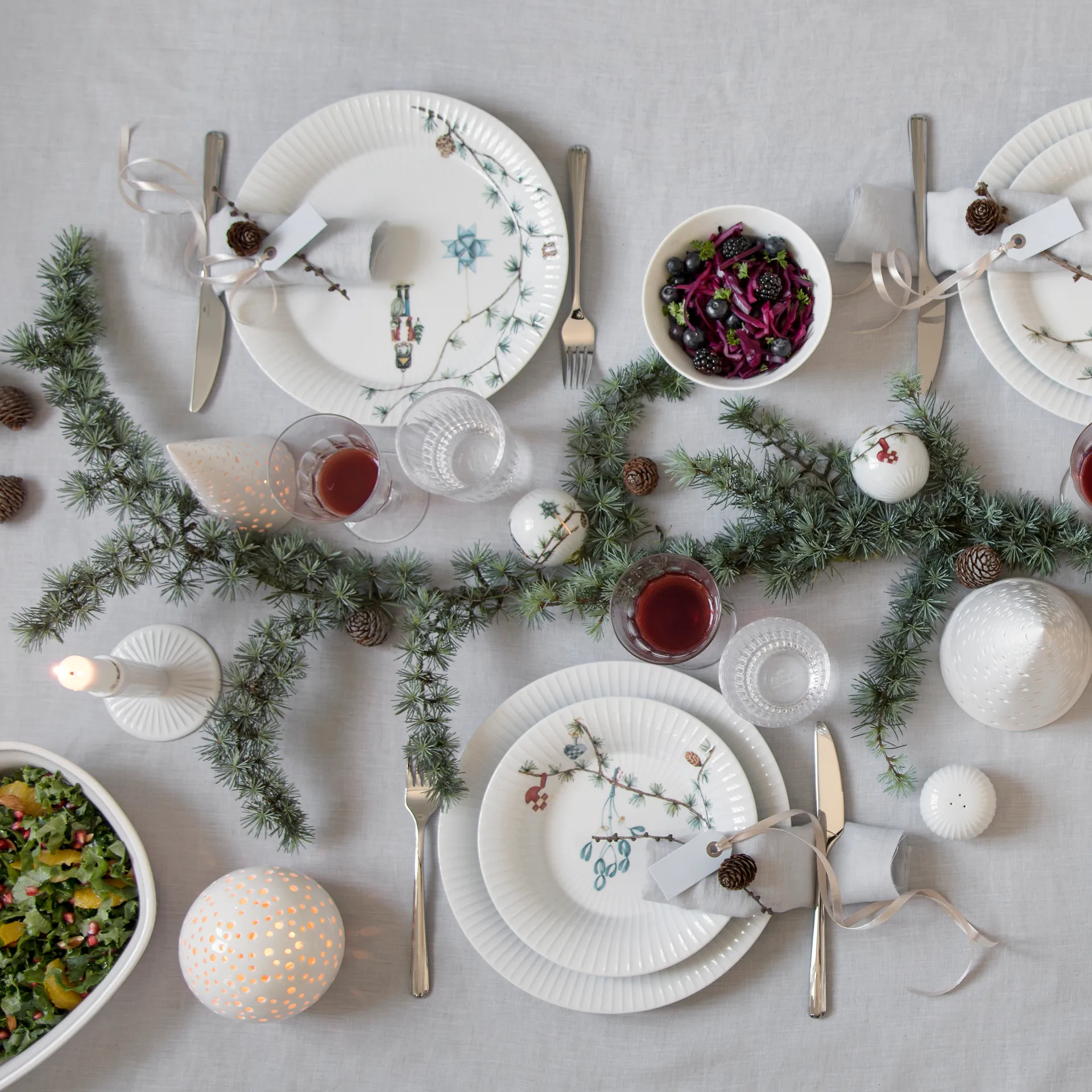 Hammershøi-joululautanen, syvä, 21 cm Kähler