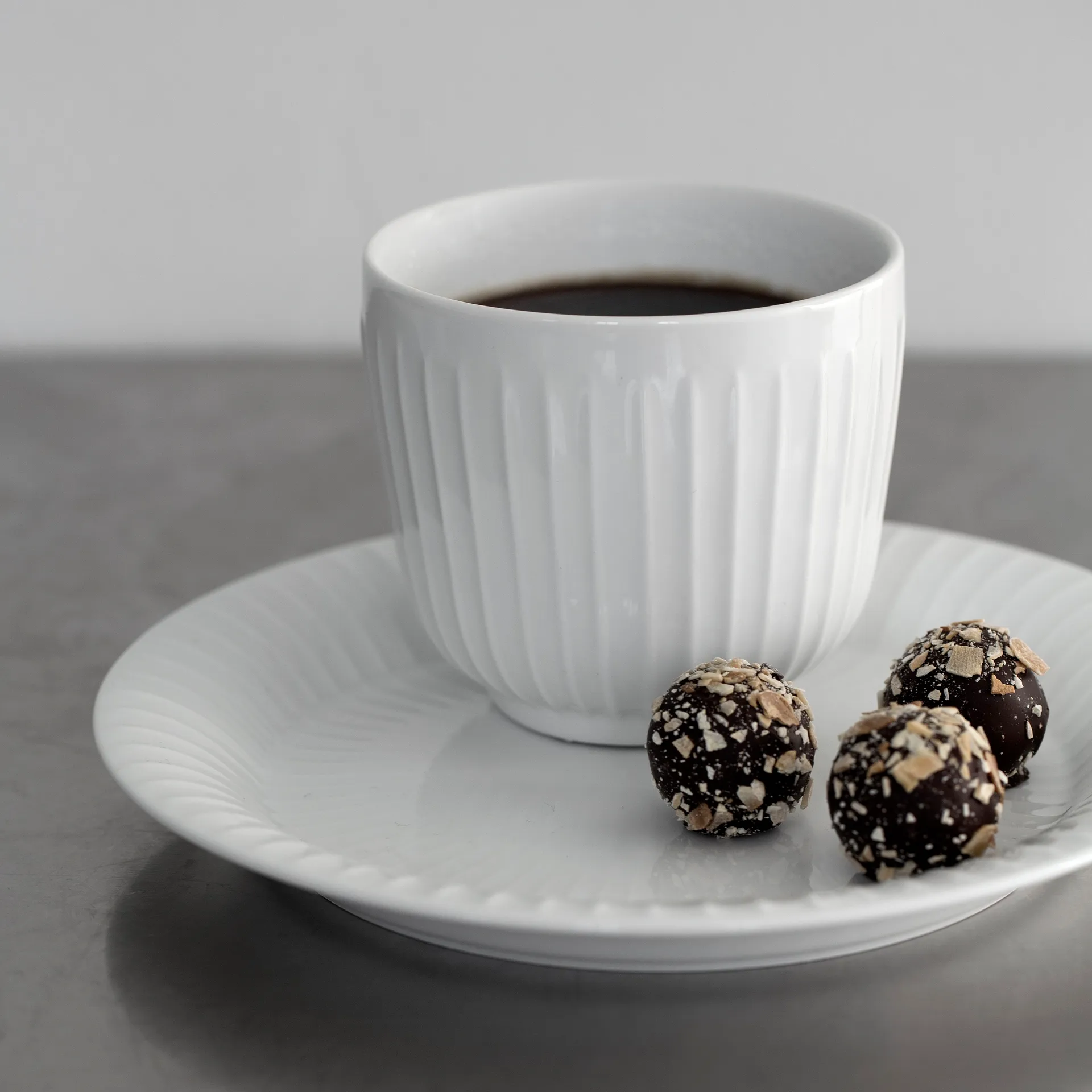 Hammershøi lautanen valkoinen, Ø 19 cm Kähler