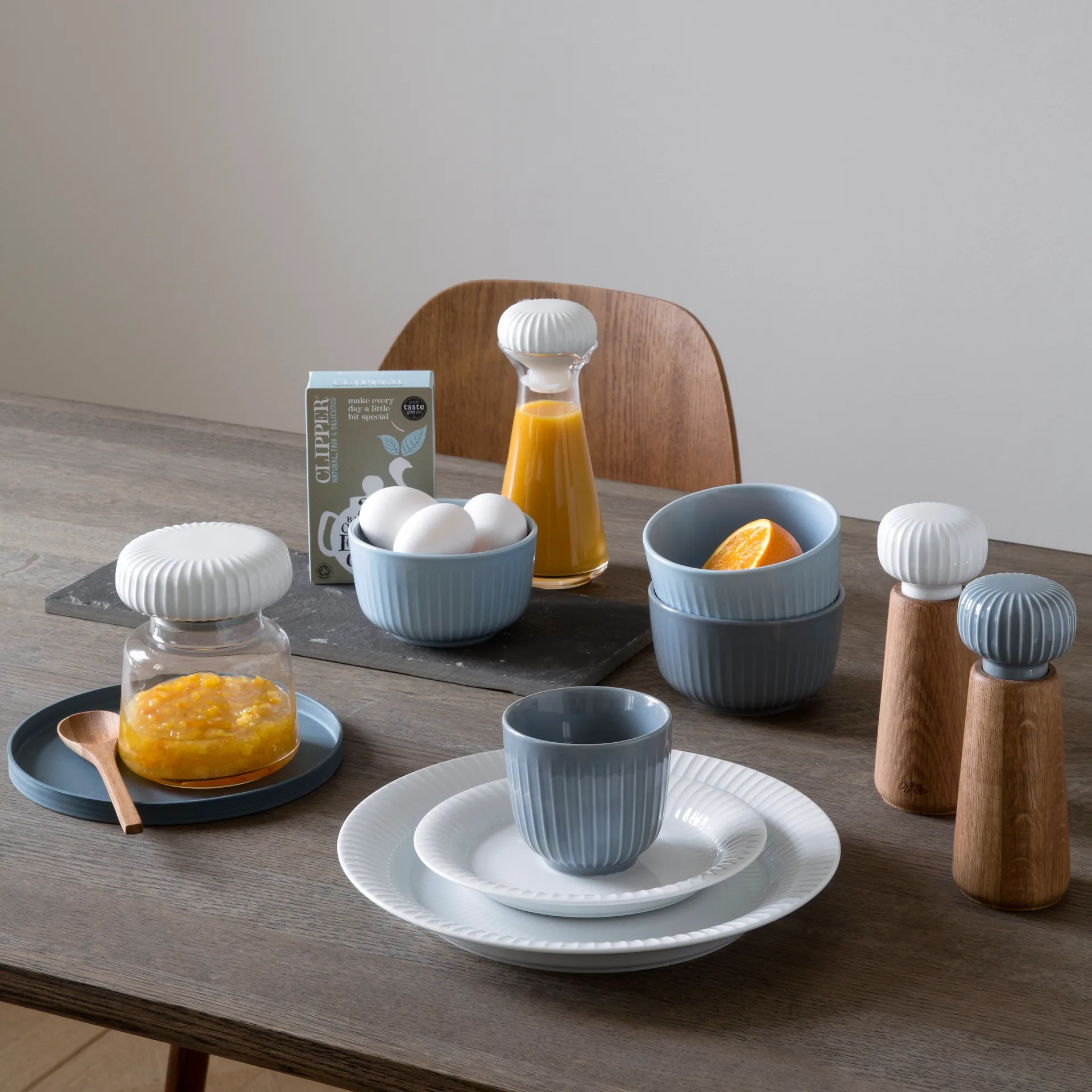 Hammershøi lautanen valkoinen, Ø 19 cm Kähler