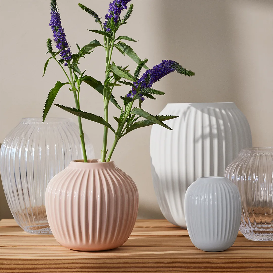 Hammershøi maljakko keskikokoinen, valkoinen Kähler