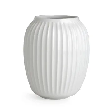 Hammershøi maljakko - Valkoinen, keskikokoinen 21 cm - Kähler