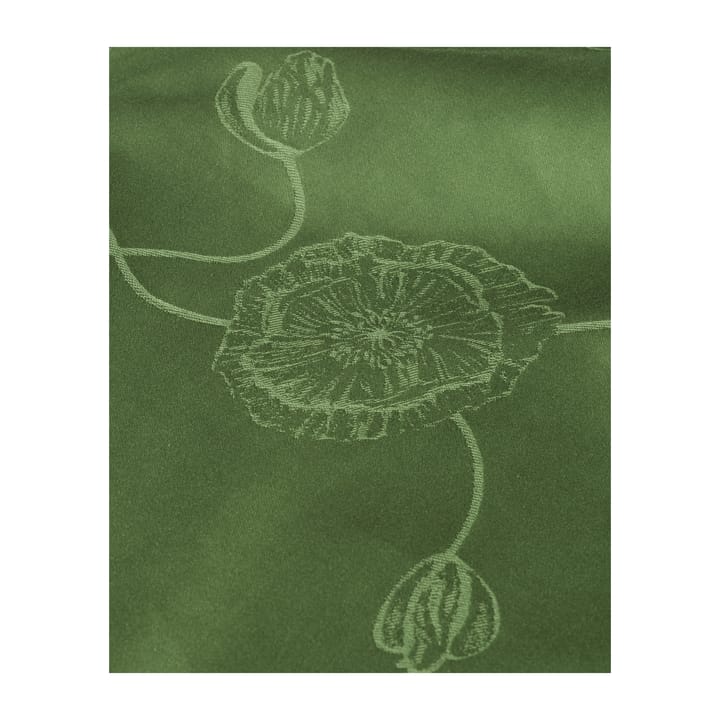 Hammershøi Poppy -damastipöytäliina vihreä - 150 x 200 cm - Kähler