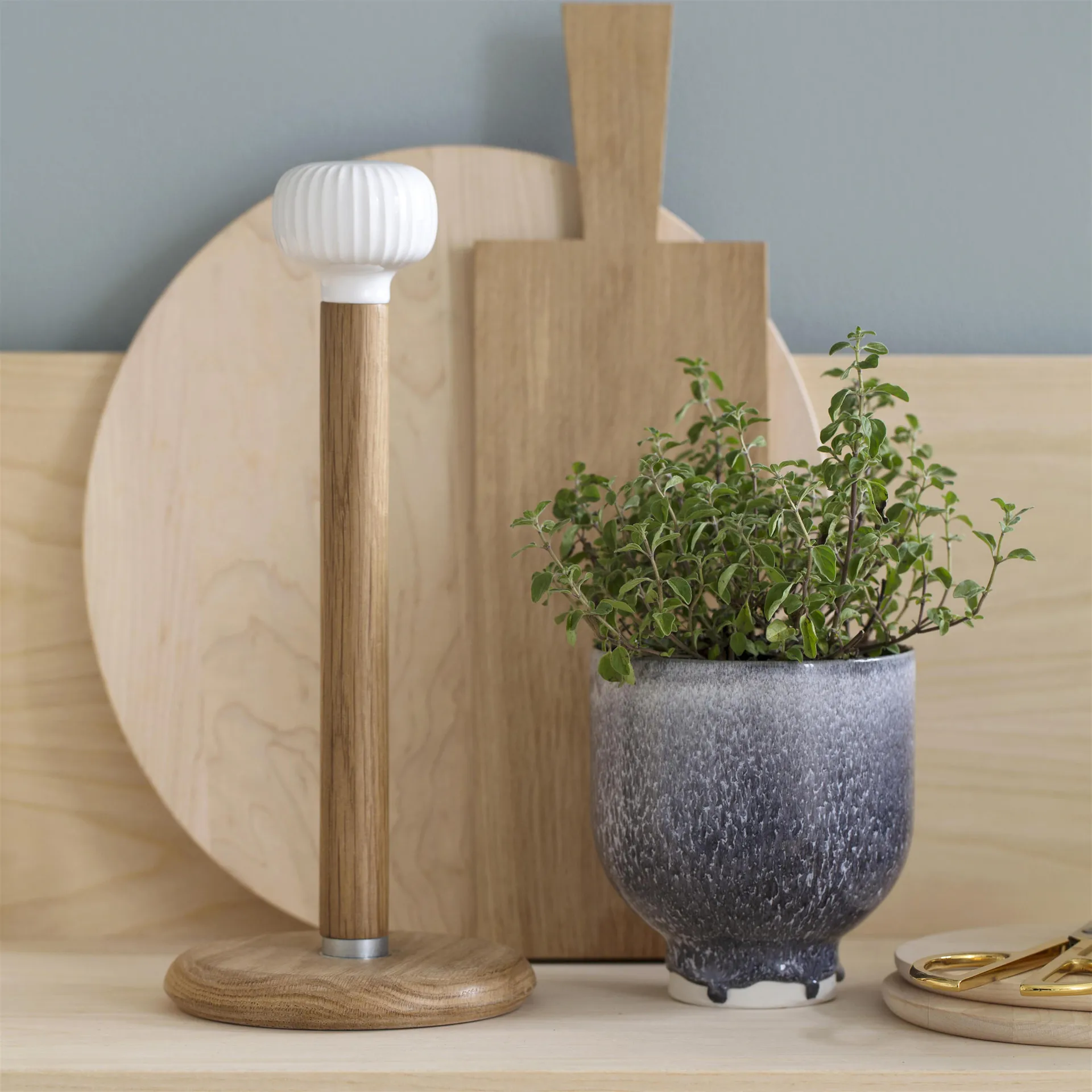 Hammershøi talouspaperiteline, valkoinen Kähler