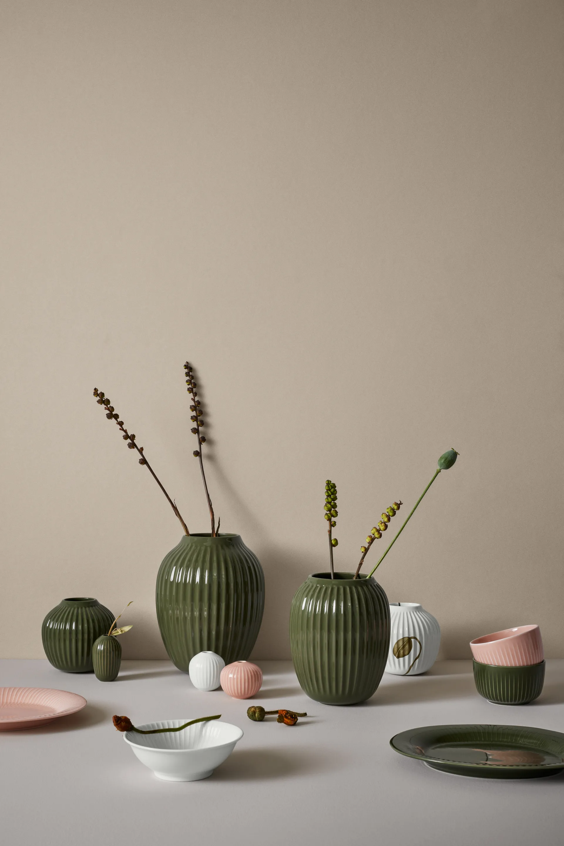 Hammershøi tarjoilulautanen, Tummanvihreä Kähler