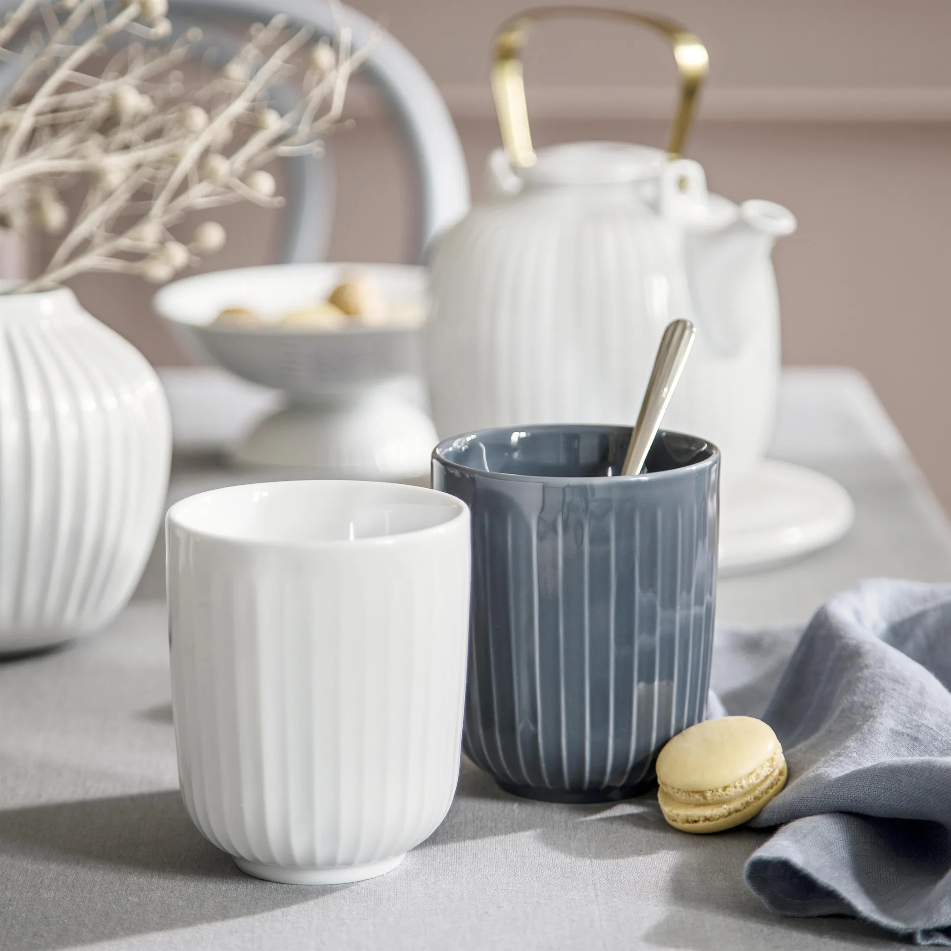 Hammershøi termomuki, valkoinen Kähler