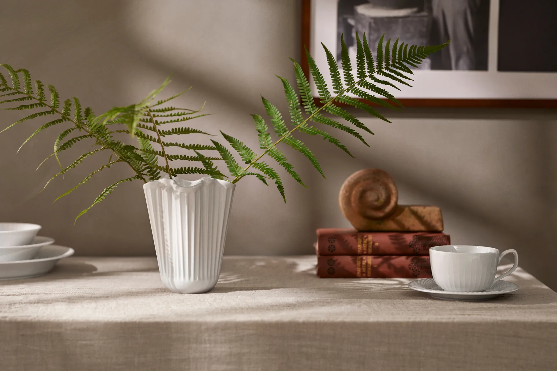 Hammershøi vaasi unfold, Valkoinen, 16,5 cm Kähler